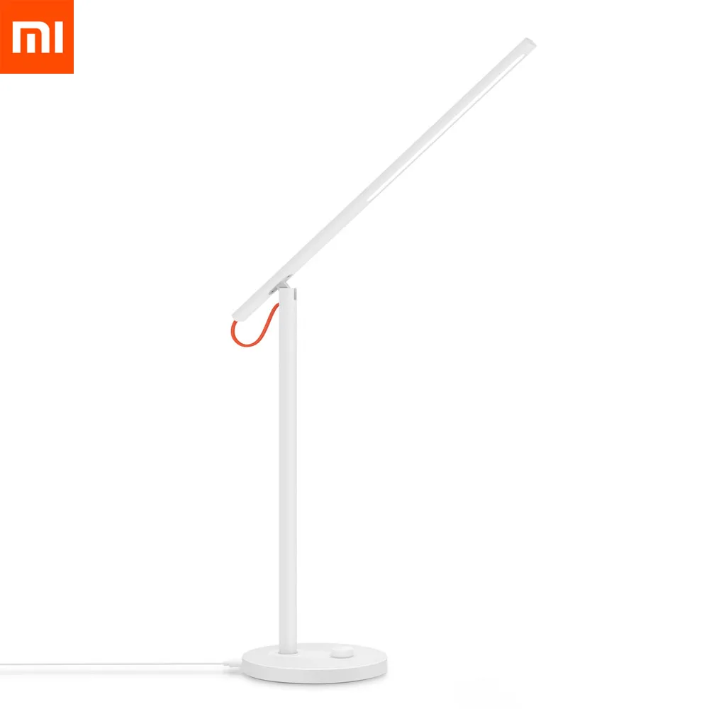Xiaomi Mijia светодиодный настольный светильник, умные настольные лампы, поддержка смартфона, управление приложением, 4 режима освещения с KC IEC BSM для детей - Цвет: White