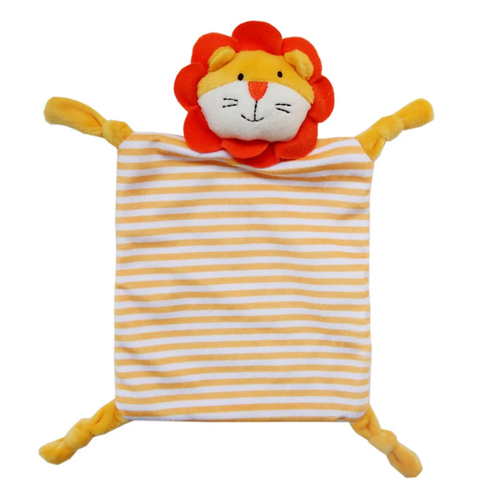 Lion Милая плюшевая кукла с мультяшными животными для новорожденных; детское полотенце для сна; детское полотенце - Цвет: Lion