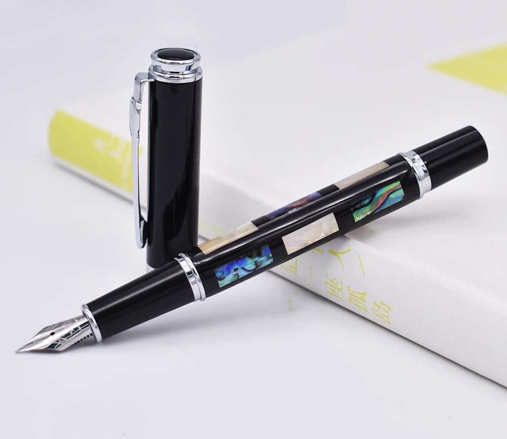 Перьевая ручка Jinhao 8802 глубоководная яркая перьевая с жемчужной ракушкой для