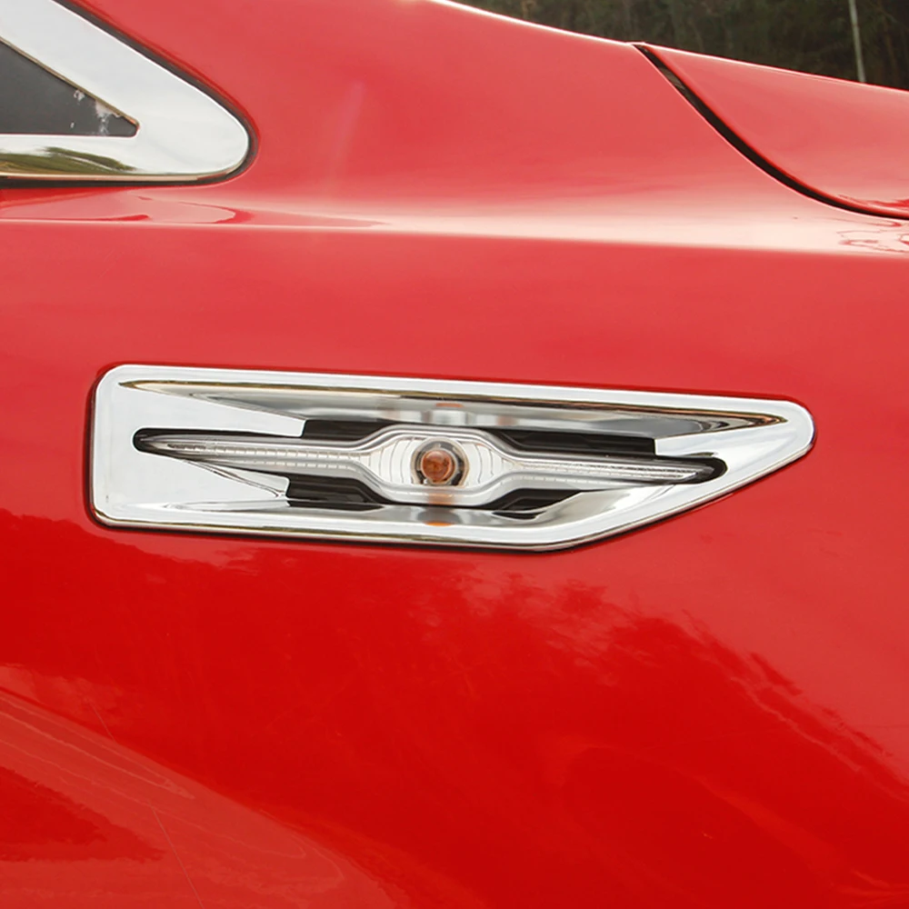 1 пара ABS Хромированная обшивка сигнальной лампы боковое украшение эмблема для KIA