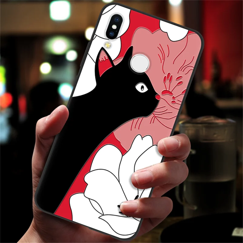 maowx 3D Кот Цветы Fundas для huawei P Smart крышка Коврики 10 20 P20 Lite P30 P8 P9 P10 Pro Lite Nova 3 3i 4 5 Мягкий ТПУ чехол - Цвет: maowx