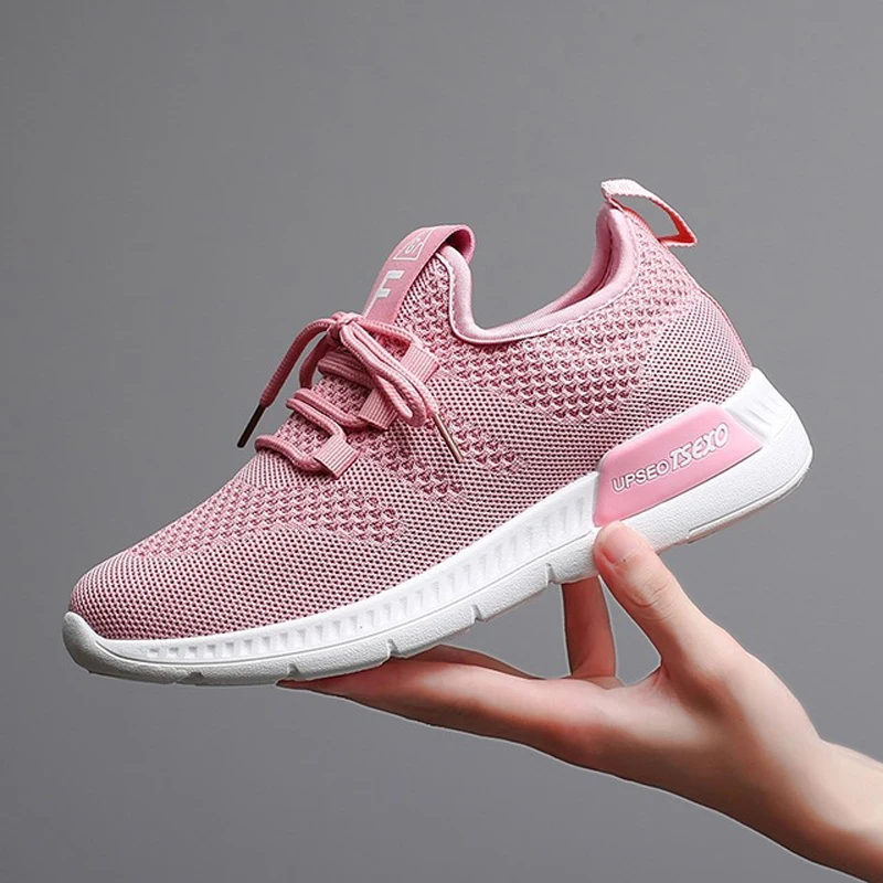 Fly Weave/женские кроссовки на плоской платформе со шнуровкой дышащие легкие