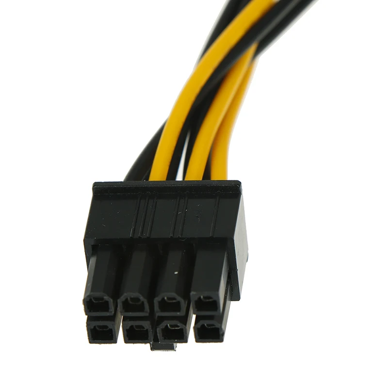 20 см 1 в 2 папа 15Pin к 8Pin SATA кабель двойной питания 15P 8P видеокарта 18AWG разъем провода