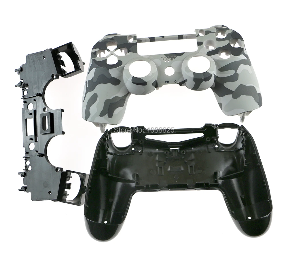 Пластиковый матовый корпус чехол для контроллера PS4 Limited verison камуфляжный