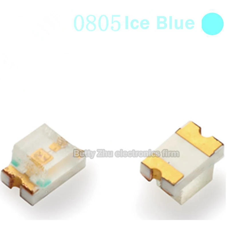 3000PCS/LOT SMD LED 0805 Light Blue Ice Blue lamp beads 485-490nm 2012