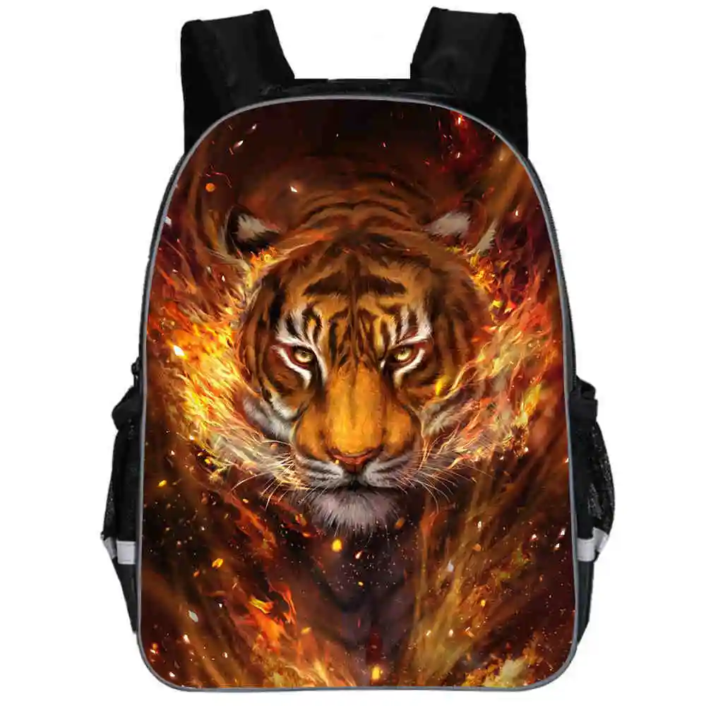 

White Tiger Backpack Anime Horse Dog Shark For Teenagers Boys Girls Toddler Animal Kid School Book Bags Men Women Mochila Bolsa