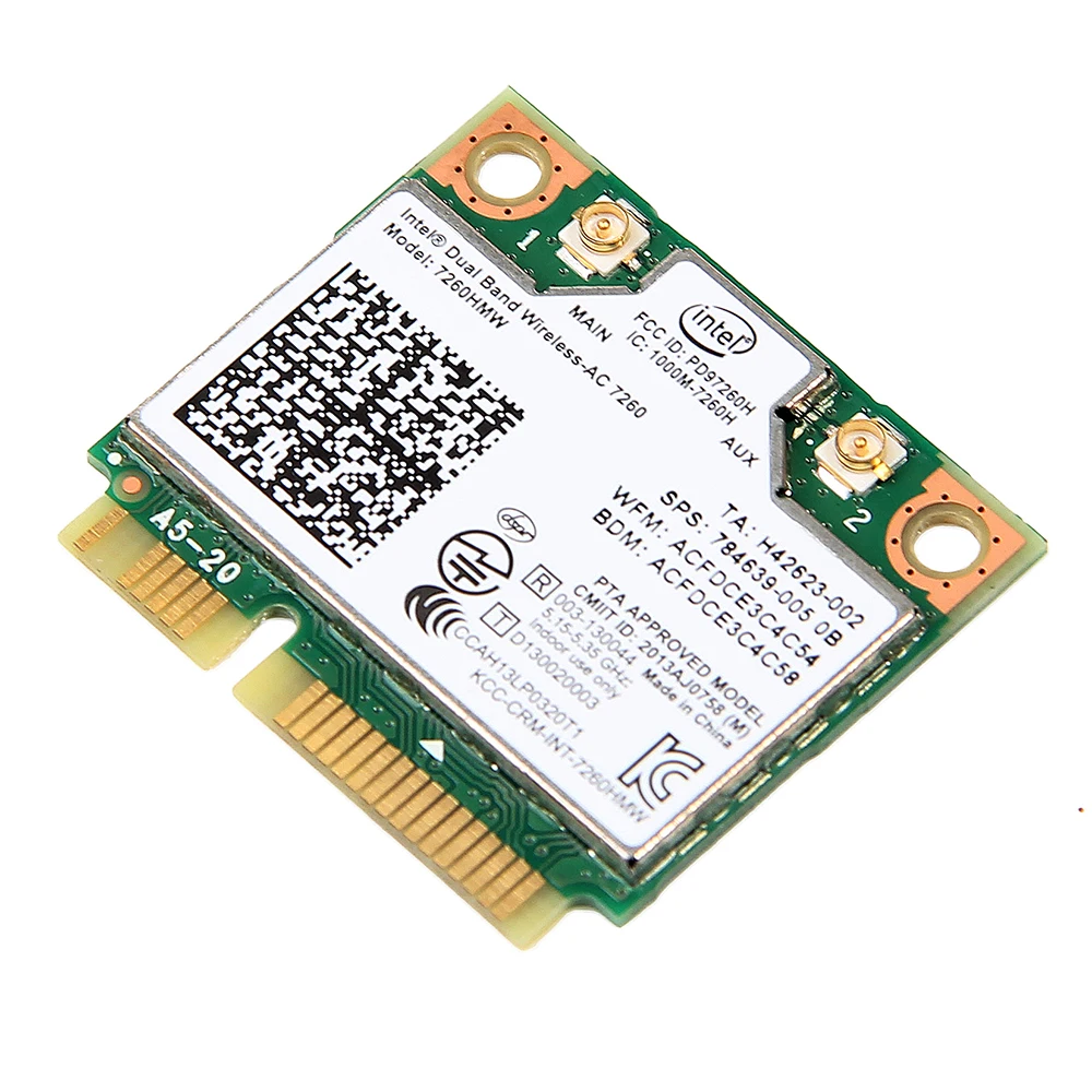 Fenvi новый для Intel Dual Band 7260 7260HMW 802.11ac Беспроводной AC + Bluetooth BT4.0 867 Мбит/с беспроводной