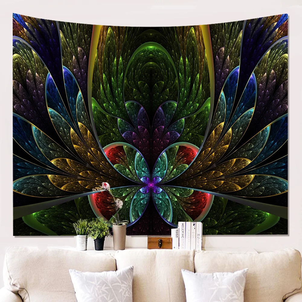 3D Art Background Wall Tapestry Bedroom Living Room Home Decor Hanging Cloth Duvar Goblen | Дом и сад