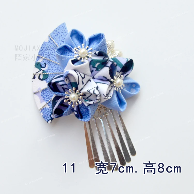 Коллекция аксессуаров для волос с синими волнами hanfu и wind ласточкин хвост ancienter tassel заколка для волос с японским кимоно сбоку
