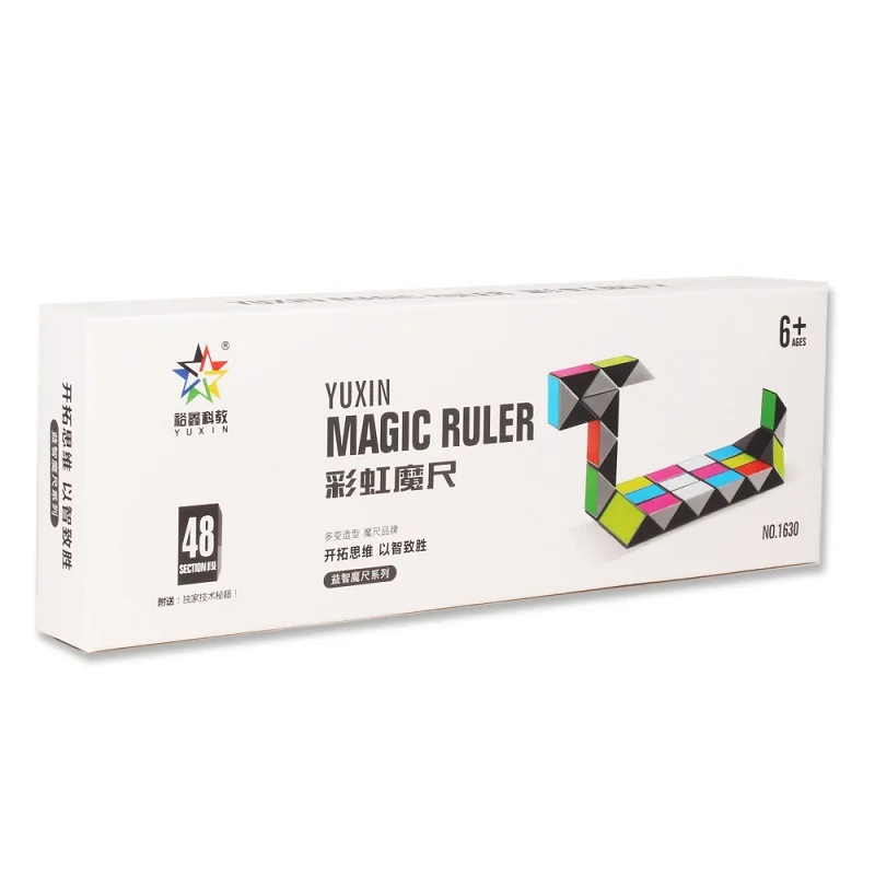 

YUXIN 3D Colorful Modeling Magic Ruler Cube 48 Segments Snake Twist Cube Puzzle Kid Educational Toy for Children Gifts