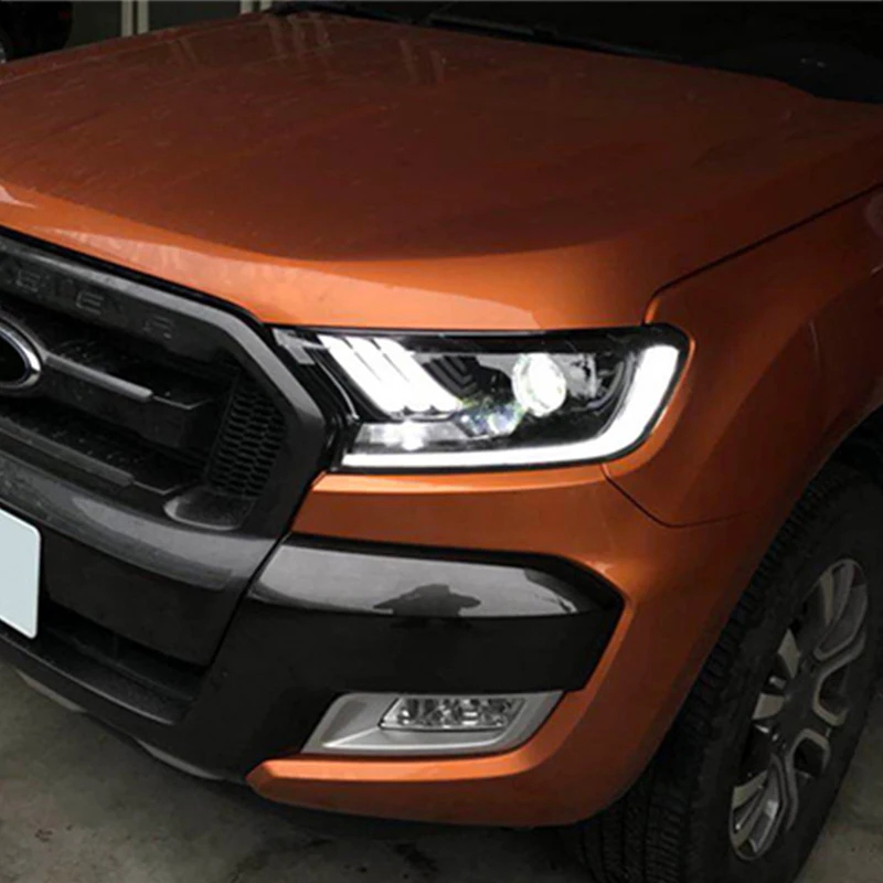 Автомобильный светильник в сборе для Ford Ranger 2013 2014 2015 светодиодный DRL сигнальный s