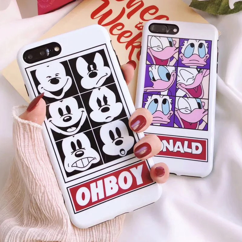 Мягкий чехол для iPhone X с милым Дональдом + пленка экрана из закаленного стекла и