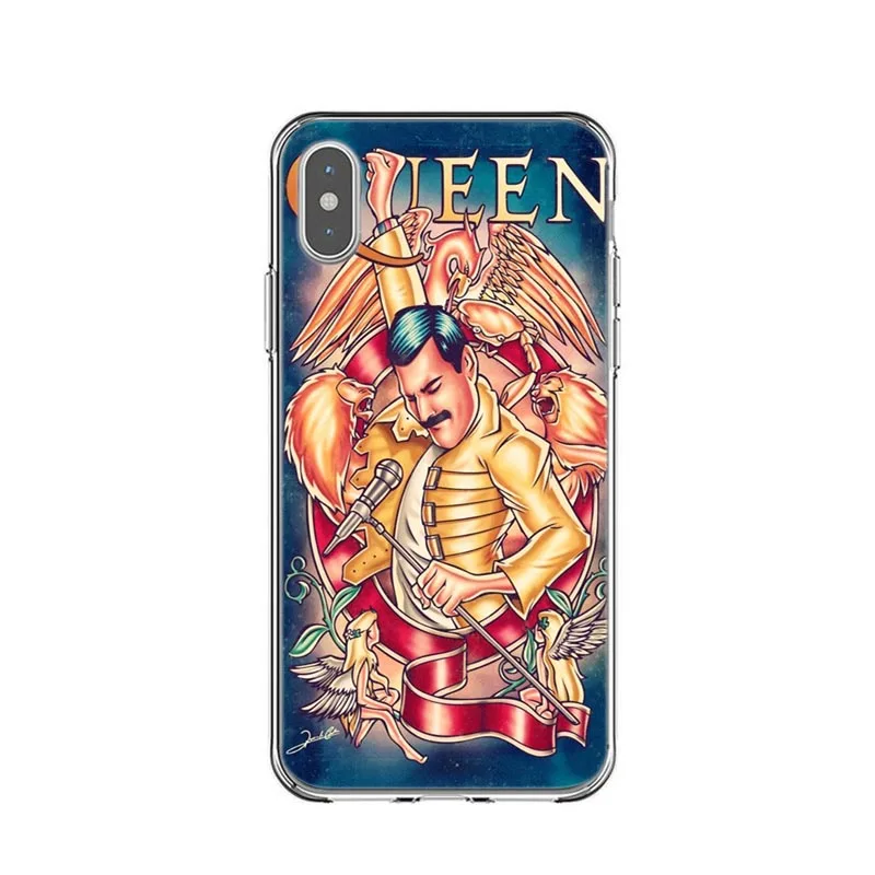 Фредди Меркури Queen band с принтом мягкий из ТПУ силиконовый чехол для телефона