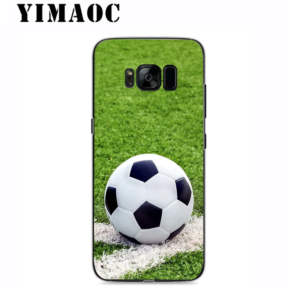 YIMAOC Футбол футбольный мяч мягкий силиконовый чехол для samsung Galaxy A5 A6 плюс A7 A8 A9 2018 J3