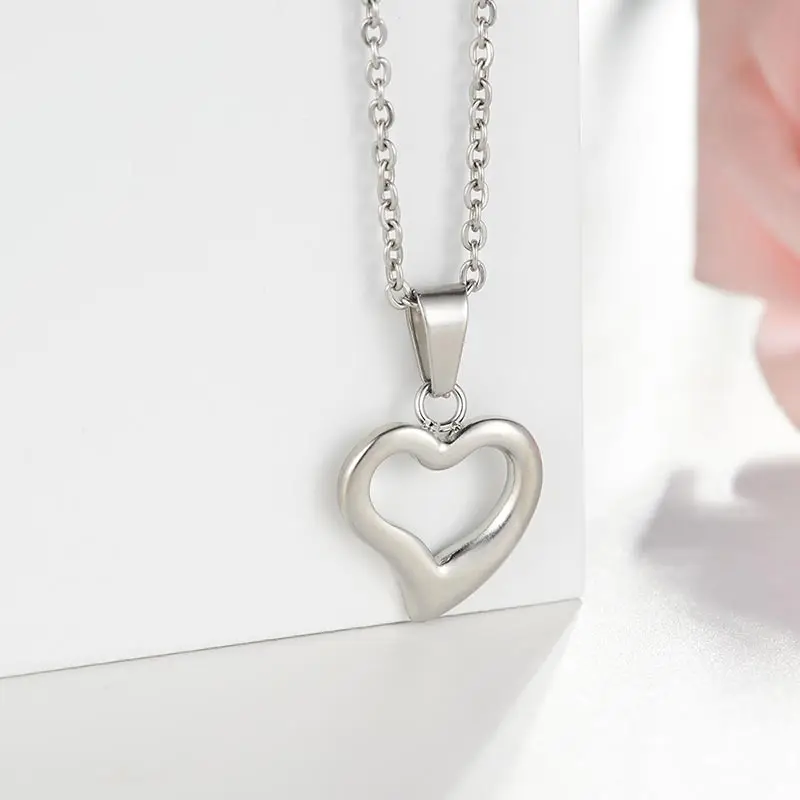 ZFVB 2019 модное ожерелье с сердцем женские ювелирные изделия из нержавеющей стали