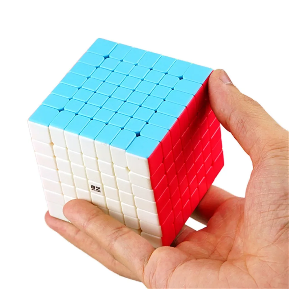Qiyi Qixing 7x7x7 скоростной куб 7 слоев черная головоломка 7*7*7 Развивающие игрушки для