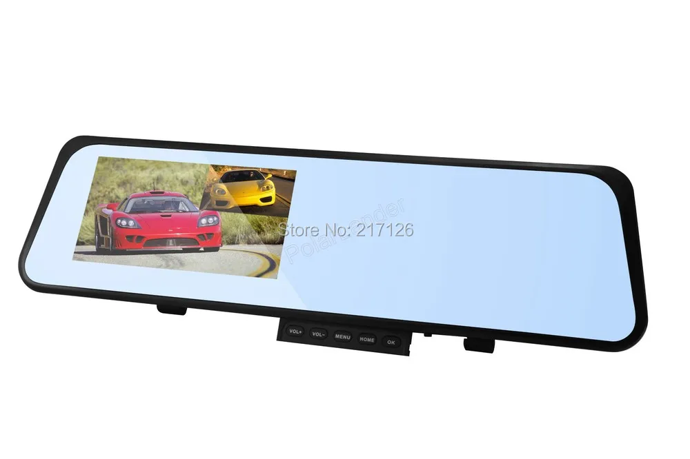 Лучшая 6000C Автомобильная зеркальная камера заднего вида видеорегистратор