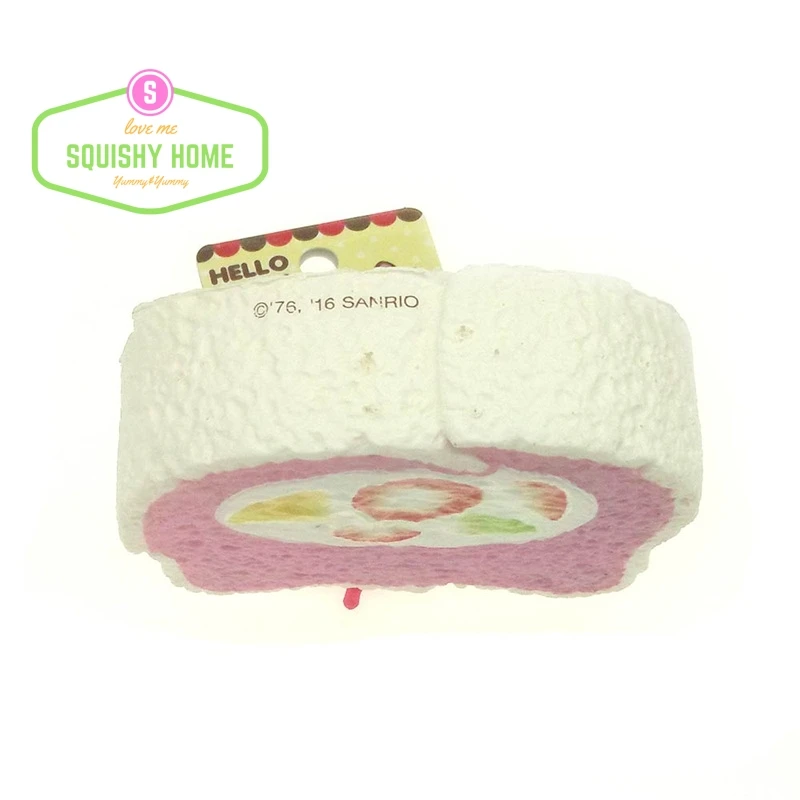Kuutti мягкий розовый/желтый/черный медленный подъем Jumbo Kitty лук Kawaii Swizz Ролл торт