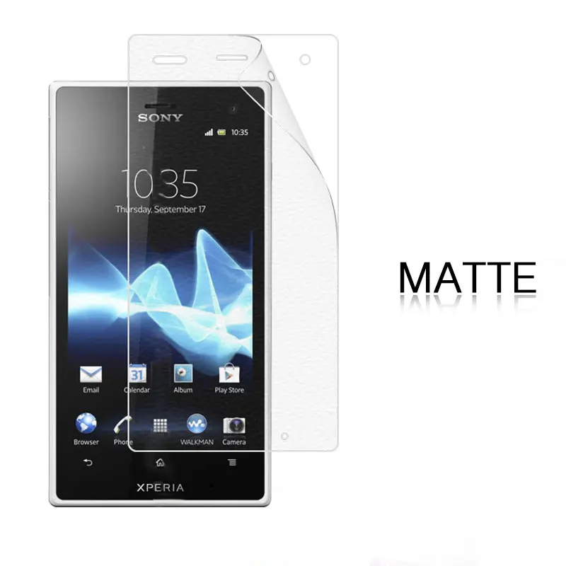 Антибликовая матовая защитная пленка для Sony Xperia S LT26W 4 3 в HD прозрачная глянцевая