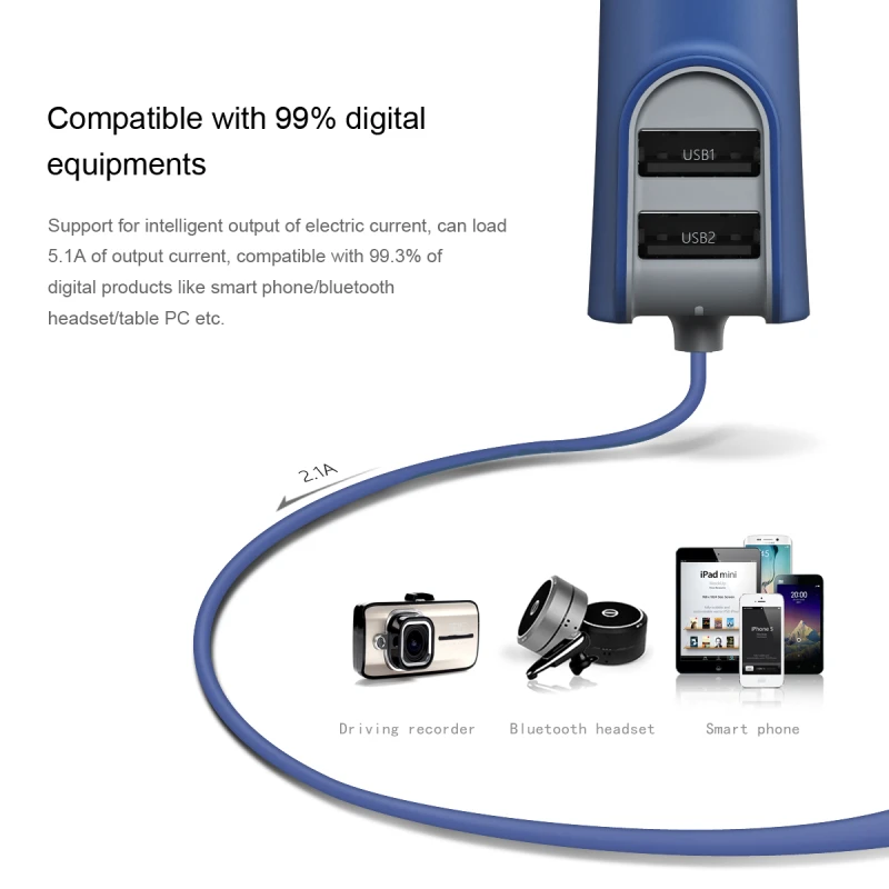 Baseus 3 в 1 USB Автомобильное зарядное устройство QC 0 Быстрая зарядка для iPhone samsung Xiaomi