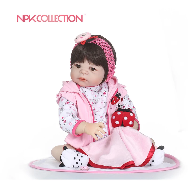NPKCOLLECION силиконовая кукла Reborn игрушка для маленькой принцессы детей ясельного