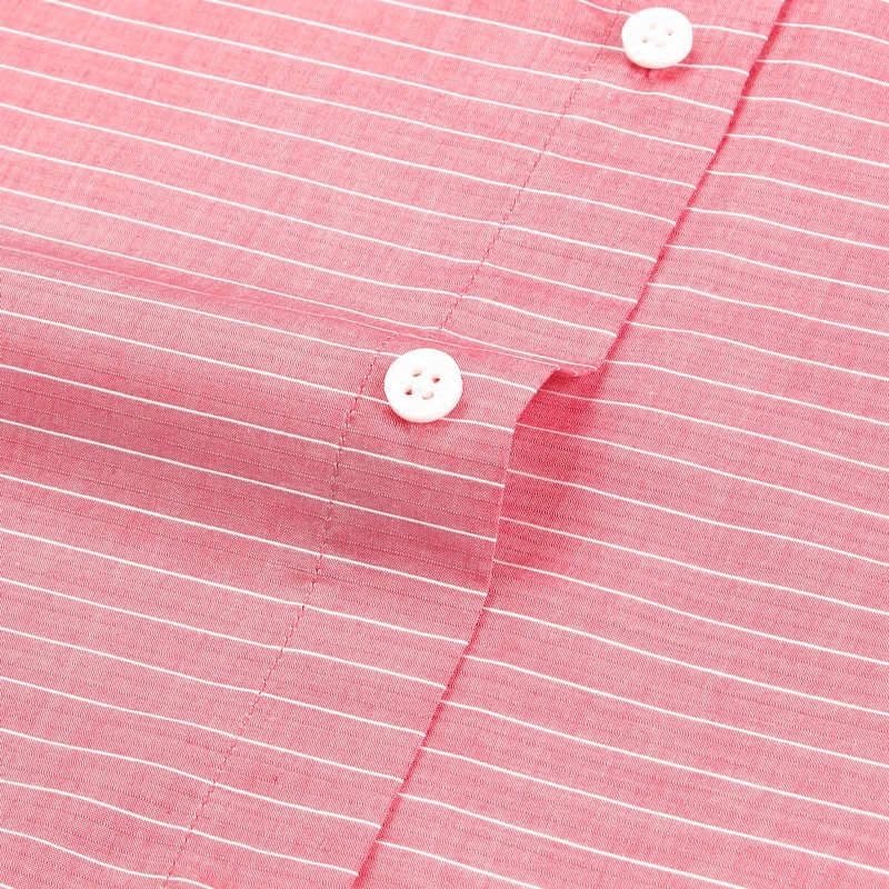 Мужские повседневные хлопковые рубашки Smart Five деловые облегающие с коротким