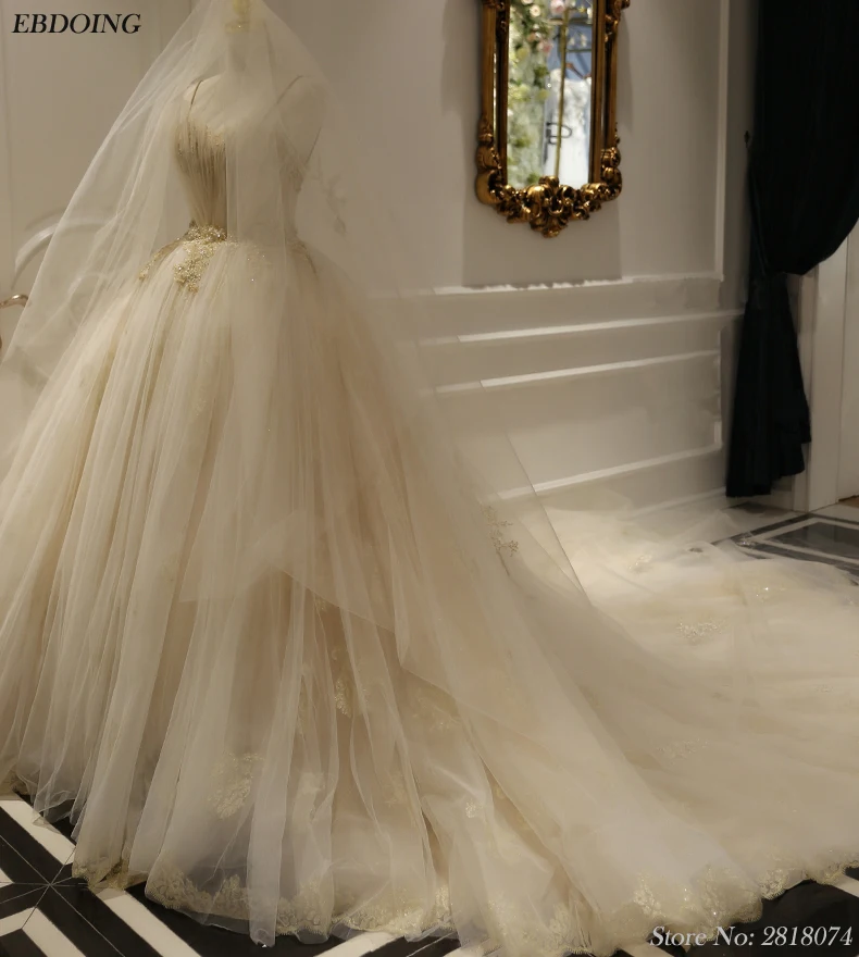 Настоящая фотография Vestidos De Novia бальное платье свадебное сердцевидный вырез без рукавов Часовня Поезд Плюс размеры с кружево бисером