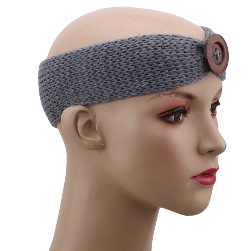 Креативная зимняя теплая вязанная крючком повязка для новорожденных Детская