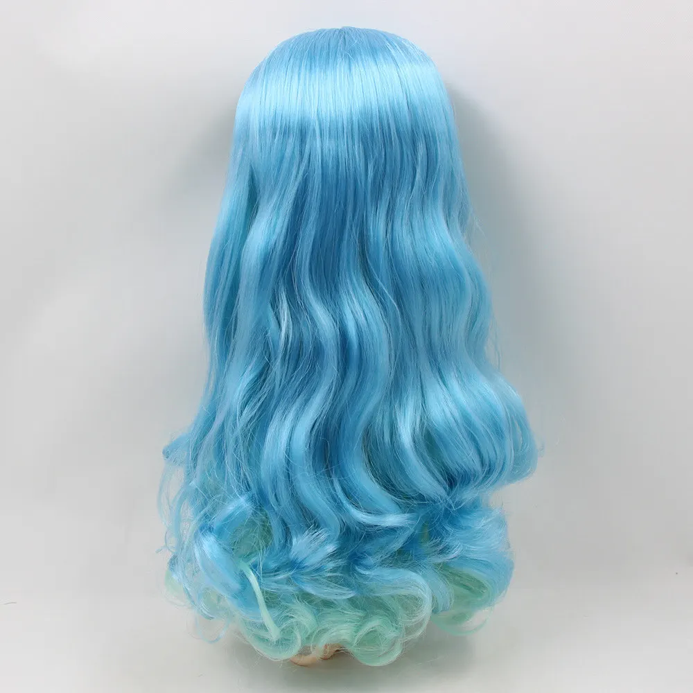 Blyth 1/6, кукольные парики, кожа головы, смешанные цвета, кудрявые волосы, серия, включая жесткий эндоконский купол с взрыва/без челки, бахрома