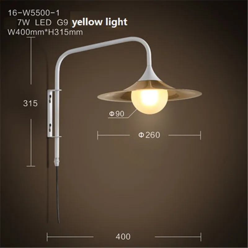 Скандинавский Лофт стиль Железный стеклянный шар Настенный бра современные