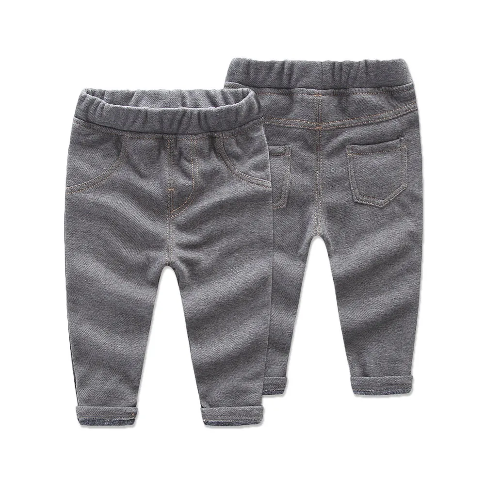 Baby Warm Pants Bright Jeans with Fleece Girls Boys Leggings Winter For Kids Trousers Children 12M 4T|leggings for babies|leggings baby girlbaby