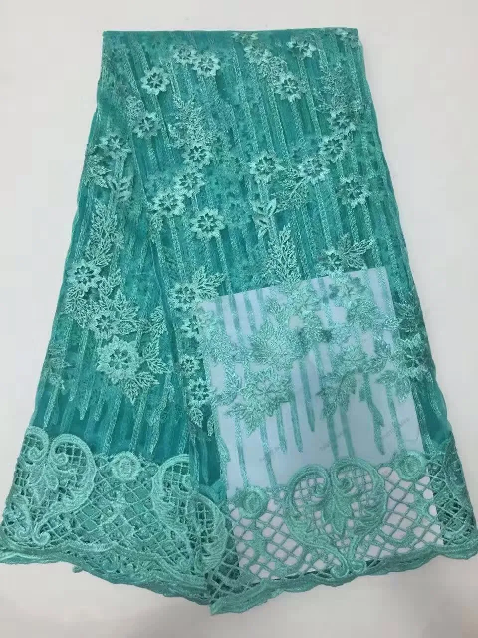 African lace fabric/ embroidered high quality french net whtie fabric for wedding KD065 | Дом и сад