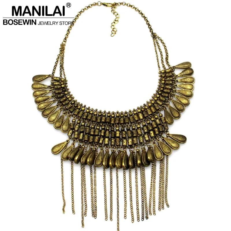 Модный женский дизайн MANILAI винтажные увеличенные Подвески ручной работы из