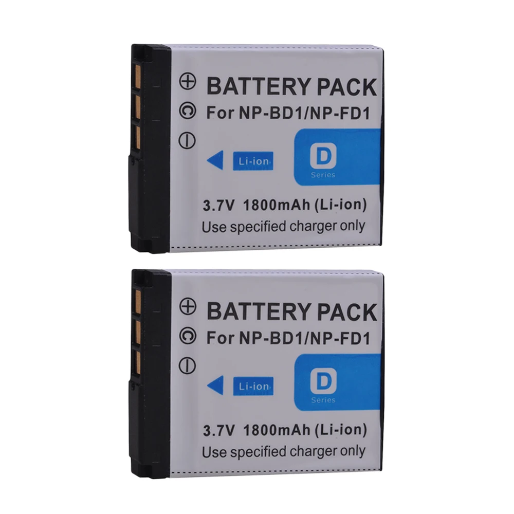 2 шт. NP FD1 BD1 Камера Батарея для sony DSC T300 TX1 T900 T700 T500 T200 T77 t90 T70 T2 G3 S930|Цифровые