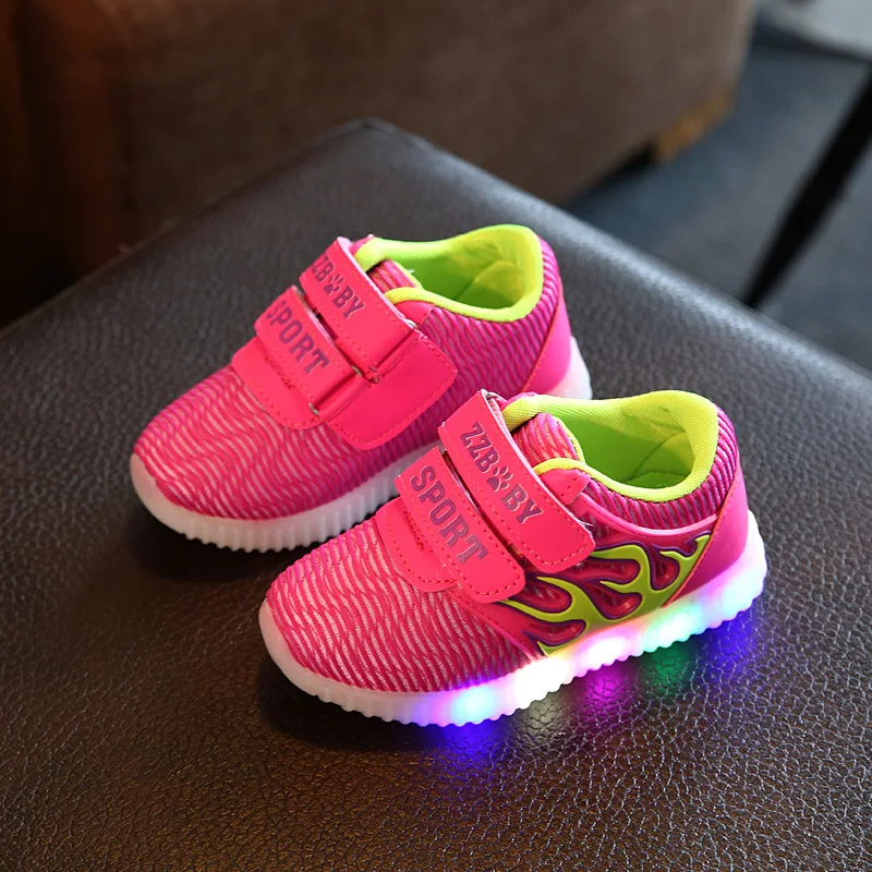 Children's Spring Autumn 2018 LED light shoes girls boy casual sports fashion glowing sneakers for kids 21-31 | Детская одежда и