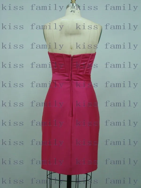 short evening gowns 2014 New Real Sample sheath satin mini sexy gown kiss family | Свадьбы и торжества