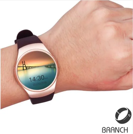 Лучший KW18 Smart Watch Heart Rate Monitor Bluetooth 4.0 Smartwatch MTK2502C Siri и Жест Управления Для iOS Andriod kingwear