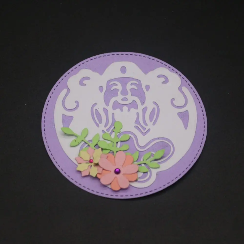 

AZSG Smiling old man Cutting Dies For DIY Scrapbooking Decorative Card making Craft Fun Decoration 7.3*7.3cm
