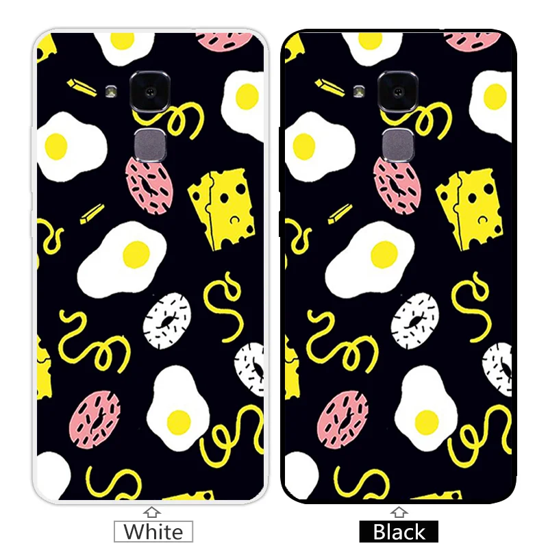 Cases for Huawei Honor 5C / 7 Lite Matte Soft Silicon Back Black Square Cover 5.2&quot Honor7 GT3 Clear Capa |
