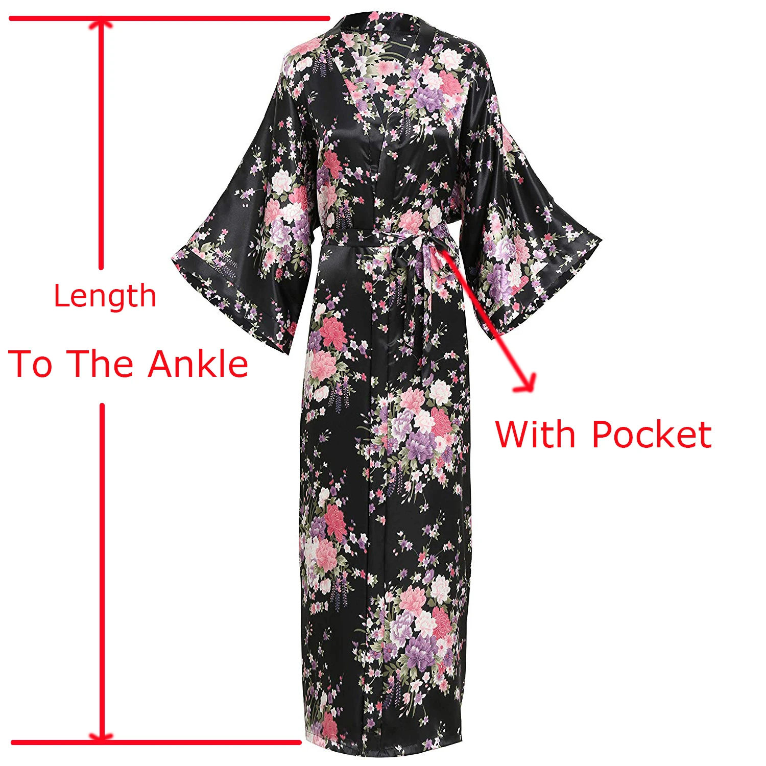 

Rayon Satin Lady Long Robe Print Flower Kimono Bathrobe Casual Sleepwear Home Clothes Plus Size Bride Bridesmaid Dressing Gown