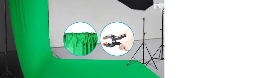Neewer 9x15 футов/2,7x4,6 м зеленый хромакей Муслин Фон задний экран+ 3 зажима для фото видео студийной фотографии