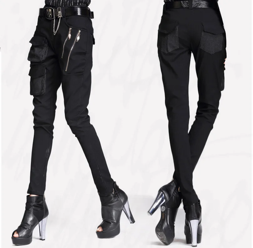 Женские модные повседневные женские брюки большого размера на весну и зиму