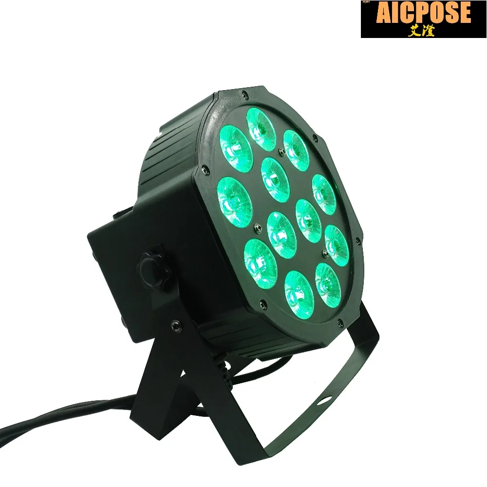 8 шт./лот 12x12 Вт led Par light RGBWA UV 6in1 плоский par Can 64 bar dj свадебный свет сценический с