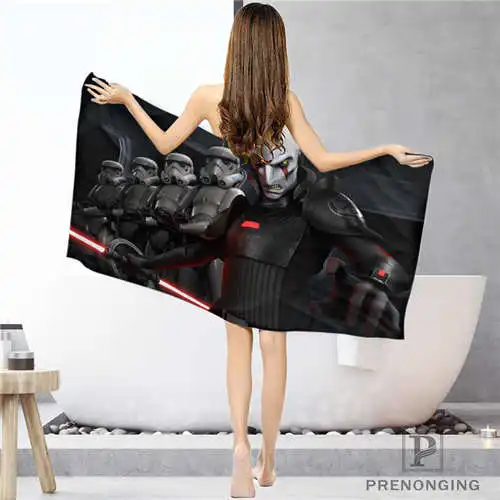 На заказ_ star_wars_(1) тряпка для ванной комнаты полотенце s полотенце для лица/банное полотенце для душа s Размер 33x74 см/72x143 см#18-12-16-02-195 - Цвет: Face or Bath Towel