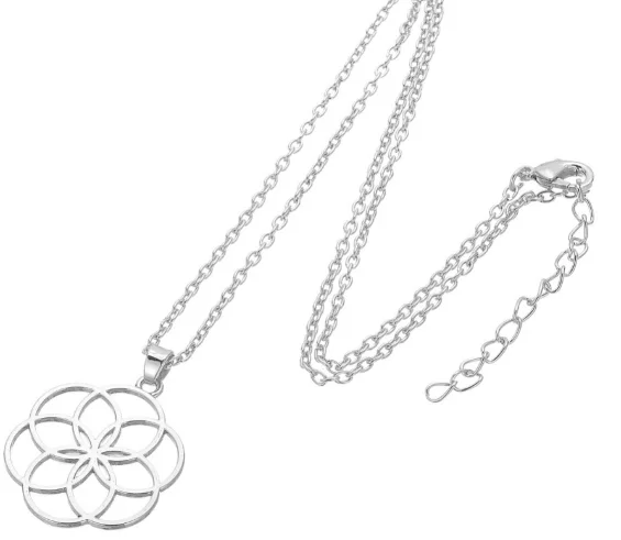 

5pcs Life Flower Wheel pendant Zinc Alloy Clavicle Lobster Buckle Necklace Graduation Season Student Ornaments craftsmanship