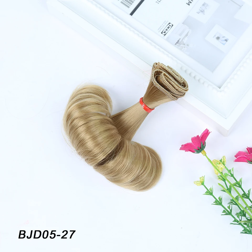 Bybrana 15 см * 100 Температура термостойкие волосы куклы для 1/3 1/4 1/6 BJD DIY парики с