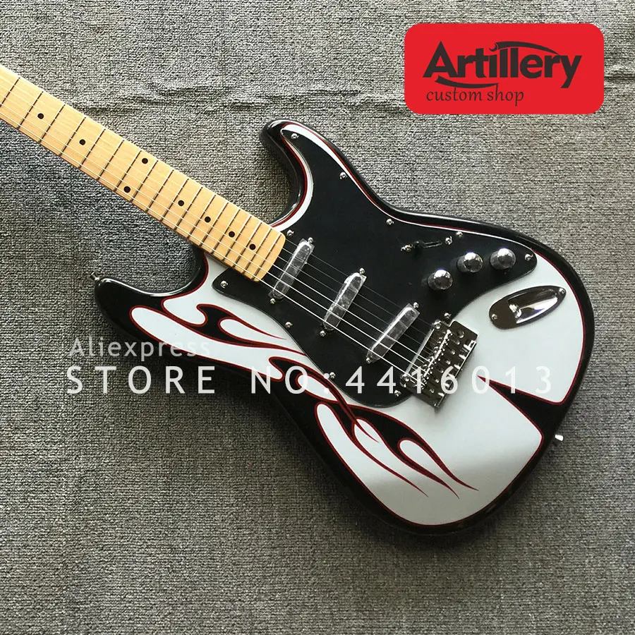 В наличии Artillery factory custom ST гитара с кленовым грифом guitars shop | Спорт и развлечения