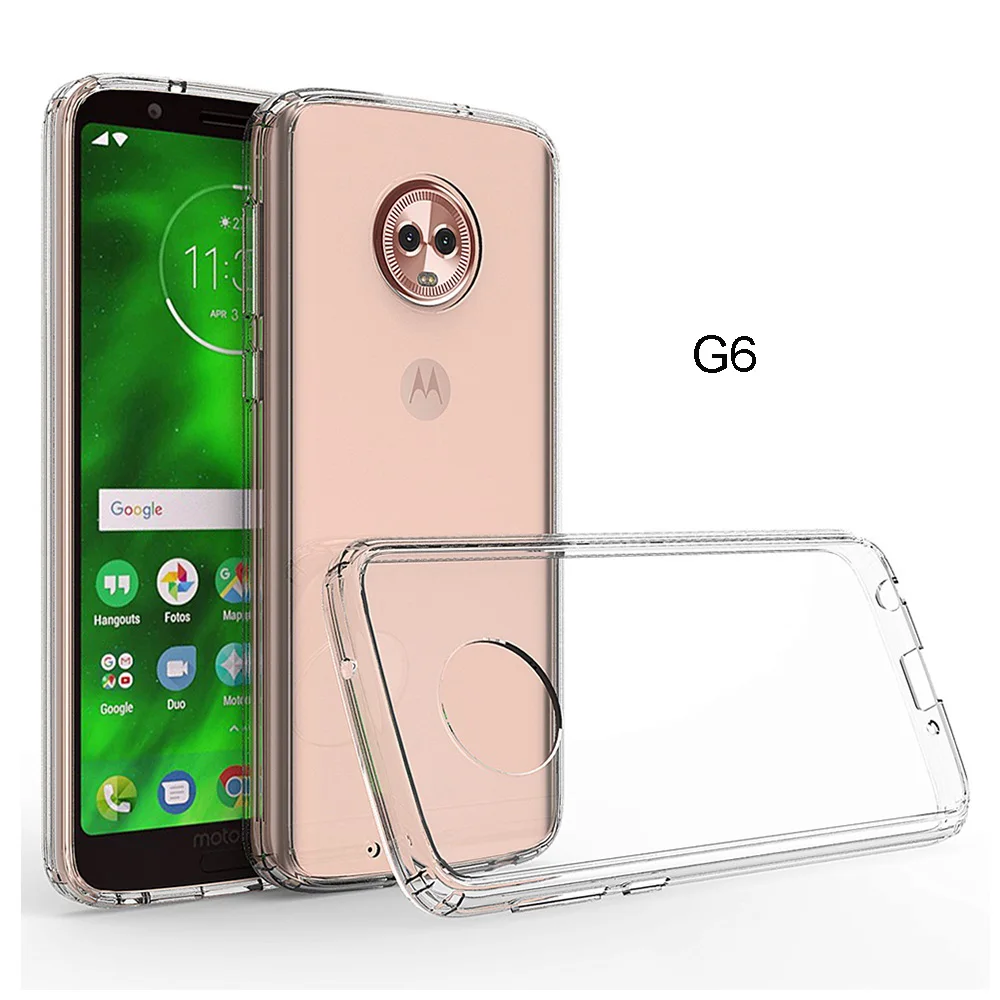 Ударопрочный Прозрачный Жесткий Тонкий чехол накладка для Motorola G7 Plus G6 Play G 7 6