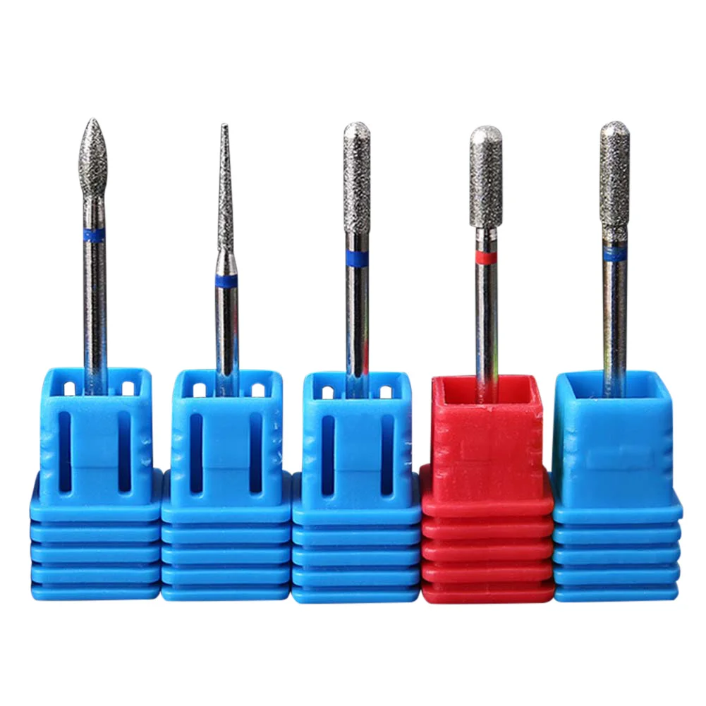 

High Quality Electric Nail Art Drill Bit with Storage Box Tungsten Steel File Bits Manicure Machine Accessories
