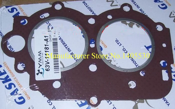 

Free shipping cylinder gasket for Yamaha new model outboard motor 2 stroke 15 HP Boat Engine Part No.63V- 11181 - A1